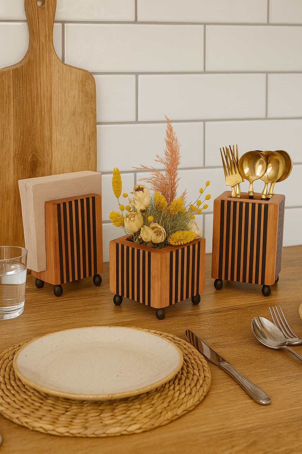 Napkin Holder - Flower Vase - Spoon Holder 2