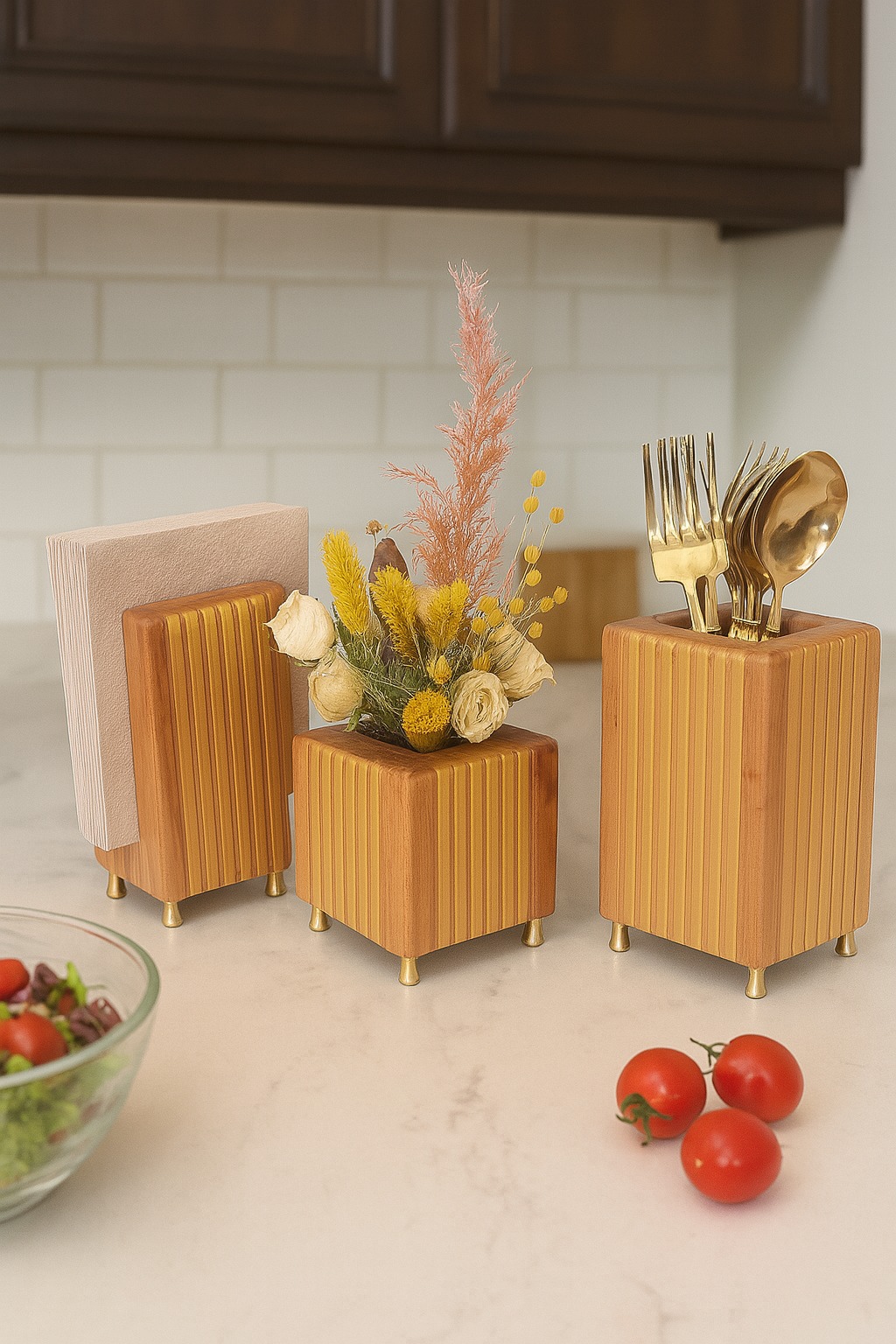 Napkin Holder - Flower Vase - Spoon Holder 1