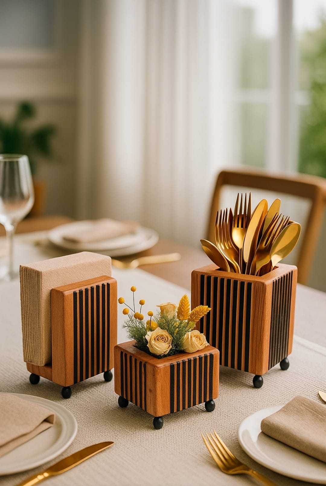 Napkin Holder - Flower Vase - Spoon Holder 3