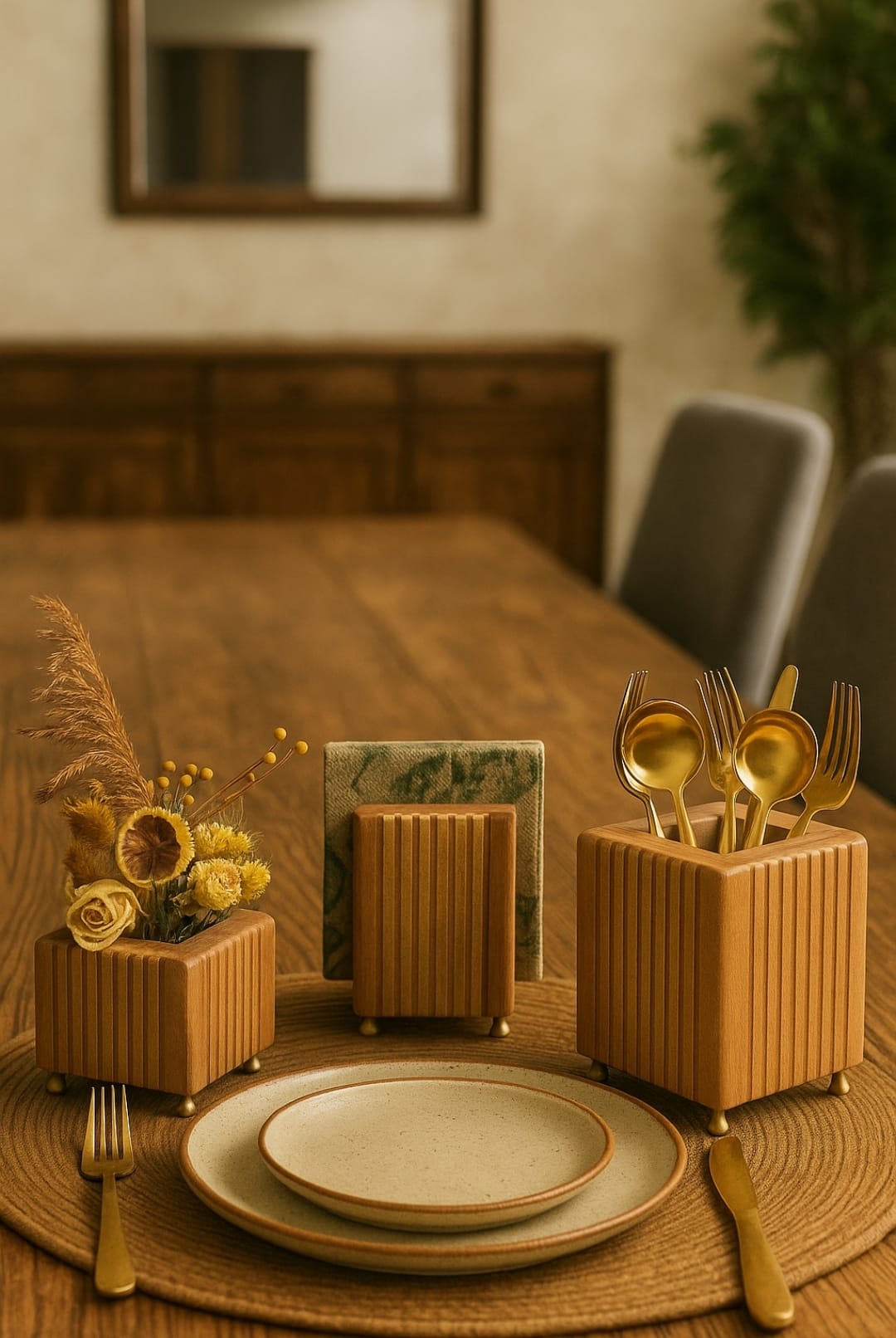 Napkin Holder - Flower Vase - Spoon Holder 4